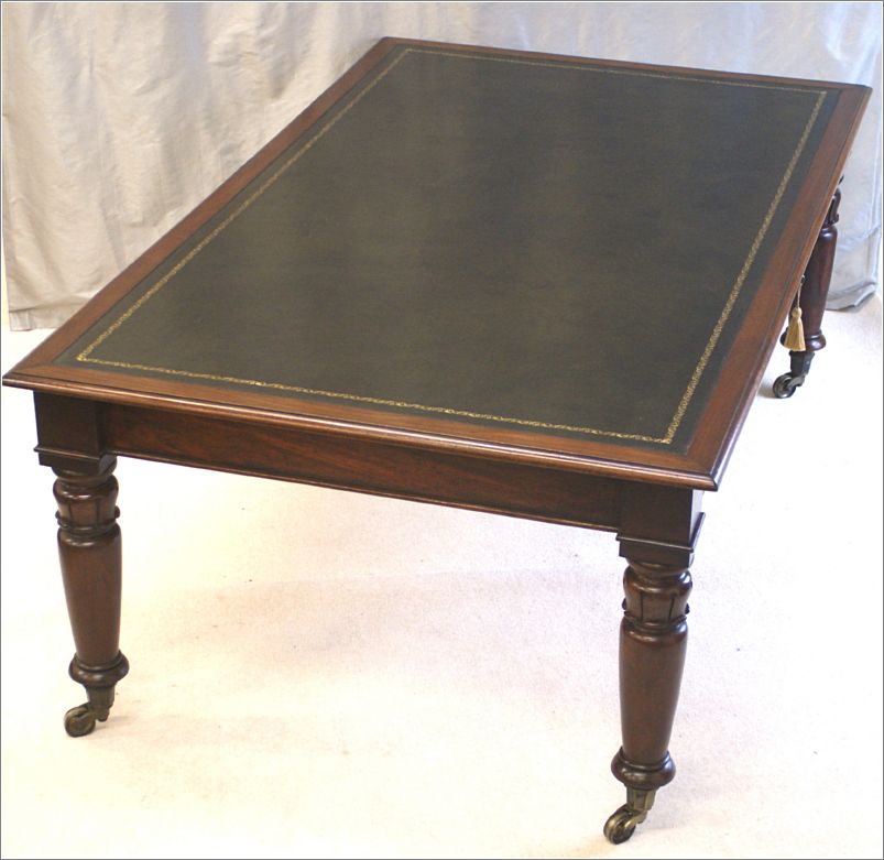 3030 Large Antique Mahogany Library Table Top (1)